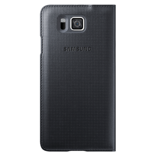 Galaxy Alpha G850 ile Uyumlu S View Kılıf Siyah EF-CG850BBEGWW