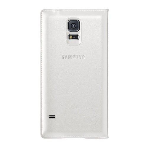Galaxy S5 ile Uyumlu Flip Wallet Kartlıklı Kılıf EF-WG900BWEGWW Beyaz (Out)