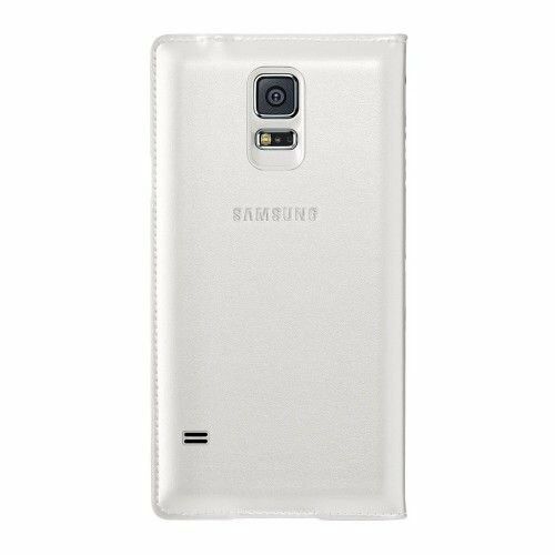 Galaxy S5 ile Uyumlu Flip Wallet Kartlıklı Kılıf EF-WG900BWEGWW Beyaz (Out)
