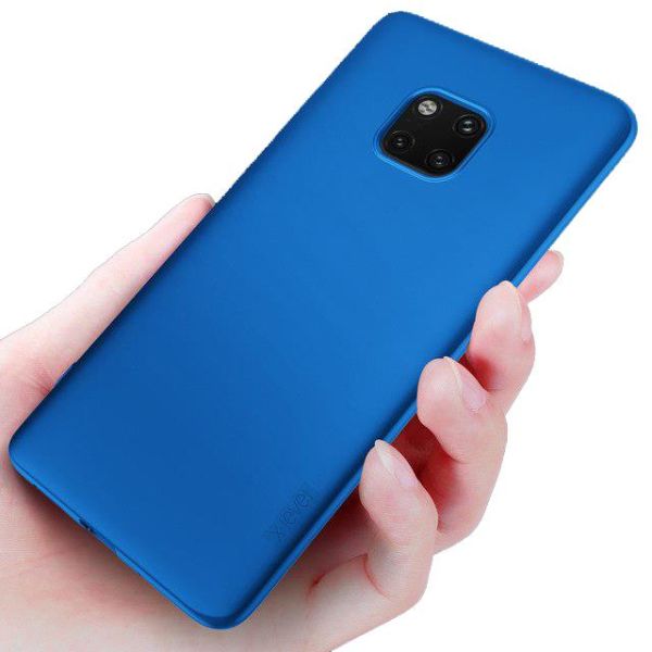 Mate 20 Pro ile Uyumlu Soft Silikon Kılıf Mavi