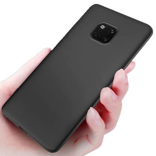 Mate 20 Pro ile Uyumlu Soft Silikon Kılıf  Siyah