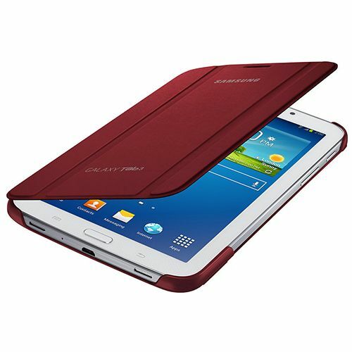 Galaxy Tab 3 7.0'' T210 ile Uyumlu Bookcover Kılıf Bordo EF-BT210BREGWW