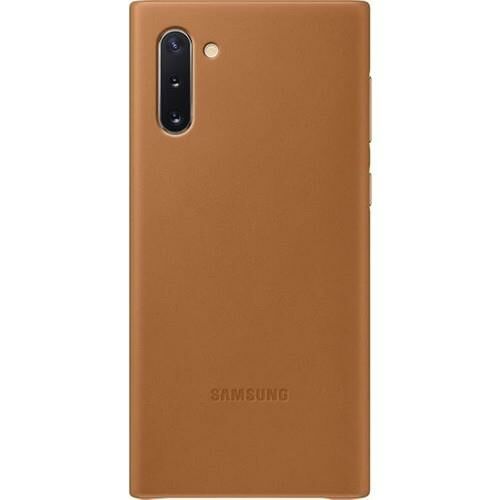 Galaxy Note 10 ile Uyumlu Deri Kılıf Kahverengi EF-VN970LAEGWW (Out)