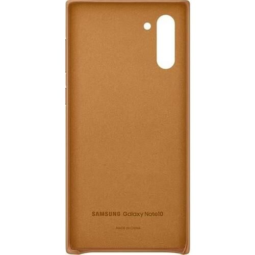 Galaxy Note 10 ile Uyumlu Deri Kılıf Kahverengi EF-VN970LAEGWW (Out)