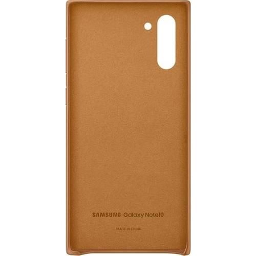 Galaxy Note 10 ile Uyumlu Deri Kılıf Kahverengi EF-VN970LAEGWW (Out)
