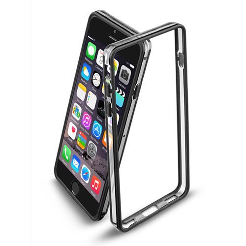 Cellular Line iPhone 6/6S ile Uyumlu Bumper Kılıf Siyah BUMPERIPH647K