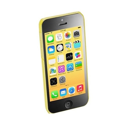 Cellular Line iPhone 5C ile Uyumlu Boost Şeffaf Sert Kılıf Sarı BOOSTIPH5CY