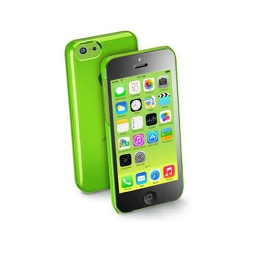 Cellular Line iPhone 5C ile Uyumlu Boost Şeffaf Sert Kılıf Yeşil BOOSTIPH5CG (Out)