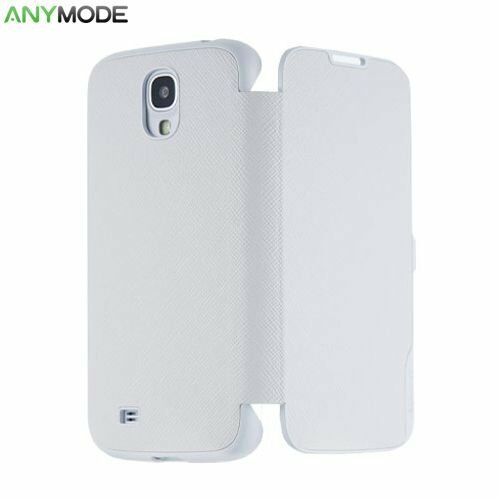 Anymode i9500 Galaxy S4 ile Uyumlu Folio Cover Kılıf Beyaz