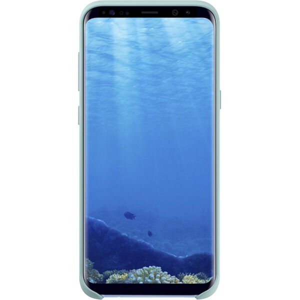 Galaxy S8 Plus ile Uyumlu Kılıf Silicone Cover Mavi EF-PG955(Out)
