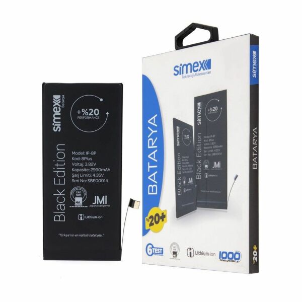 Simex iPhone 8 Plus ile Uyumlu Performance SBT-02 Batarya