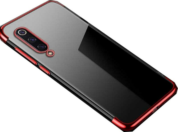 Zore Mi 9 ile Uyumlu Glitter Silikon Kılıf Kırmızı
