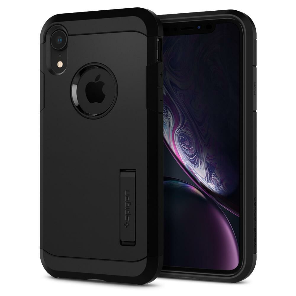 Spigen iPhone XR ile Uyumlu Kılıf Tough Armor Black