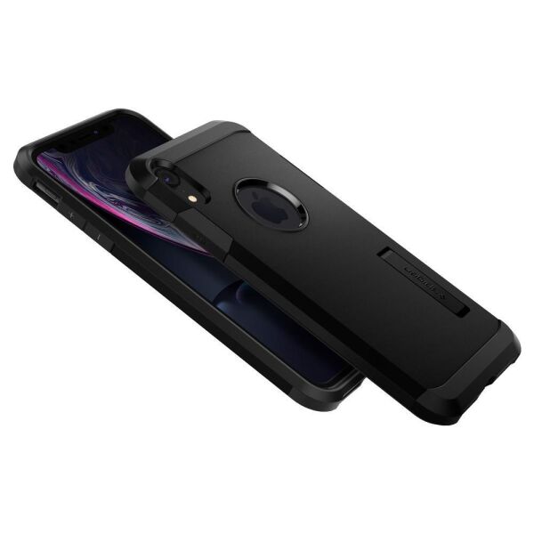 Spigen iPhone XR ile Uyumlu Kılıf Tough Armor Black