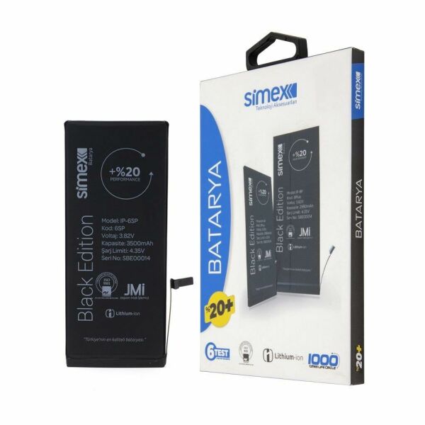 Simex iPhone 6S Plus ile Uyumlu Performance SBT-02 Batarya