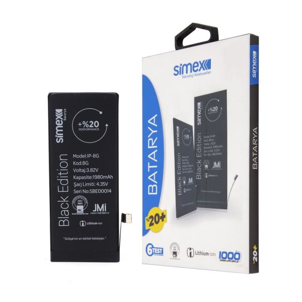 Simex iPhone 8 ile Uyumlu Performance SBT-02 Batarya