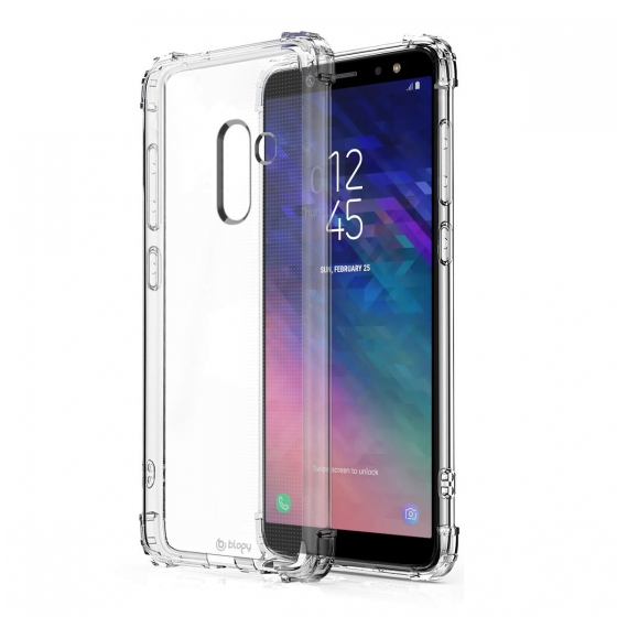 Blogy Galaxy A6 Plus ile Uyumlu Crystal Fit Kılıf Crystal Clear