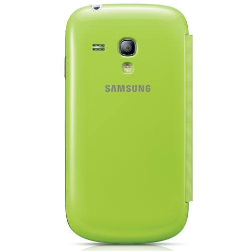 Galaxy S3 Mini i8190 i8200 ile Uyumlu Flip Cover Kılıf Açık Yeşil EFC-1M7FMEGSTD