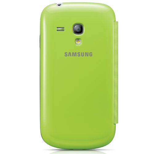 Galaxy S3 Mini i8190 i8200 ile Uyumlu Flip Cover Kılıf Açık Yeşil EFC-1M7FMEGSTD