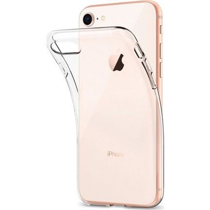 iPhone 7/8 ile Uyumlu Kılıf Ultra Slim Şeffaf Silikon Şeffaf
