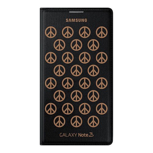 Galaxy Note 3 ile Uyumlu Moschino Flip Wallet Kılıf Siyah-Altın EF-EN900BGEGWW (Out)