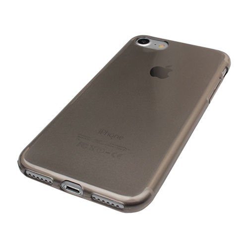 iPhone 7/8 ile Uyumlu Kılıf Ultra Slim Şeffaf Silikon Siyah
