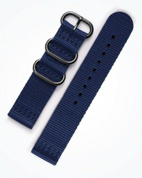 Strap Studio Gear Sport ile Uyumlu Premium Nato Kayış Lacivert
