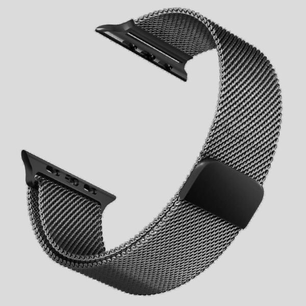 Apple Watch ile Uyumlu 42-44mm Metal Kordon Gri