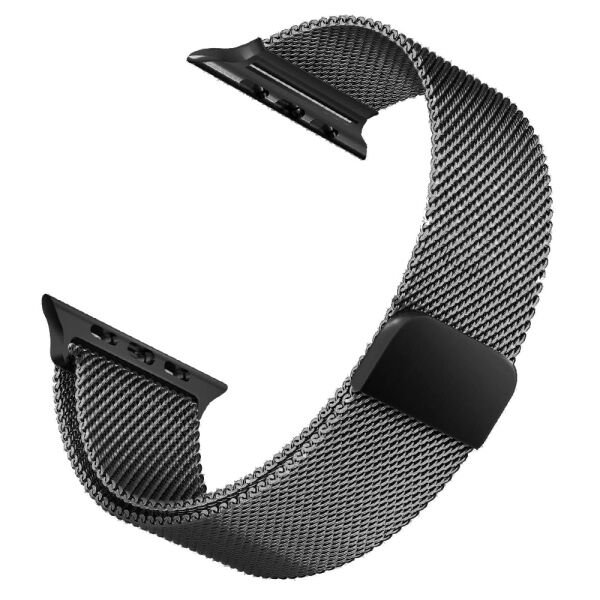 Apple Watch ile Uyumlu 42-44mm Metal Kordon Gri