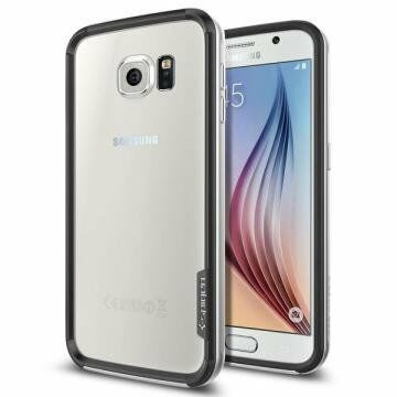 Spigen Galaxy S6 ile Uyumlu Kılıf Neo Hybrid EX Satin Silver