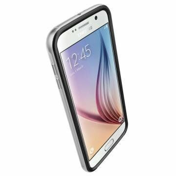 Spigen Galaxy S6 ile Uyumlu Kılıf Neo Hybrid EX Satin Silver