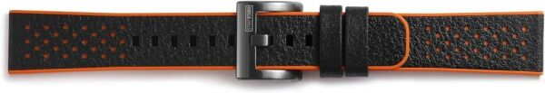 Strap Studio Gear Sport ile Uyumlu Hybrid Kayış Turuncu Siyah