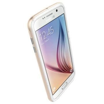 Spigen Galaxy S6 ile Uyumlu Kılıf Neo Hybrid EX Champagne Gold