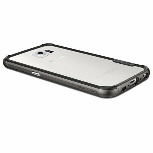 Spigen Galaxy S6 ile Uyumlu Kılıf Neo Hybrid EX Gun Metal