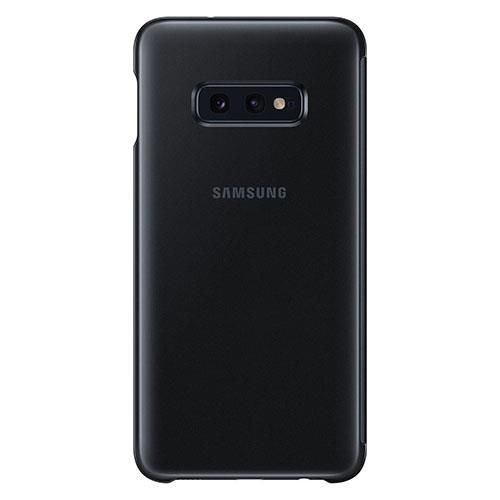 Galaxy S10e ile Uyumlu Clear View Kılıf Siyah EF-ZG970CBEGWW (Out)