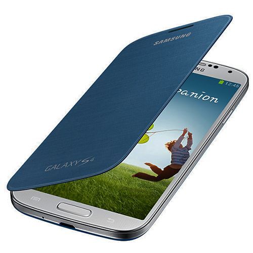 Galaxy S4 ile Uyumlu Flip Cover Kılıf Koyu Mavi EF-FI950BLEGWW (Out)
