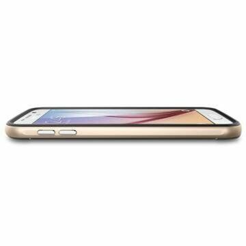 Spigen Galaxy S6 ile Uyumlu Kılıf Neo Hybrid Champagne Gold