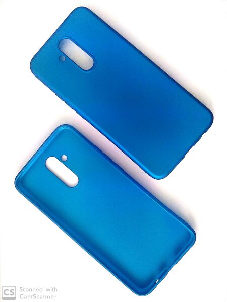 Jopus Mate 20 Lite ile Uyumlu Soft Silikon Kılıf  Mavi