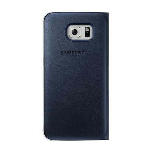 Galaxy S6 ile Uyumlu S View Cover (Deri Görünümlü) Lacivert EF-CG920PBEGWW