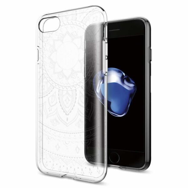 Spigen iPhone 7/8 ile Uyumlu Kılıf Liquid Crystal Shine Clear (Out)