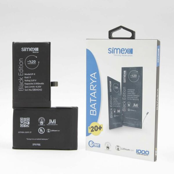 Simex iPhone X ile Uyumlu Performance SBT-02 Batarya