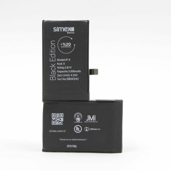 Simex iPhone X ile Uyumlu Performance SBT-02 Batarya