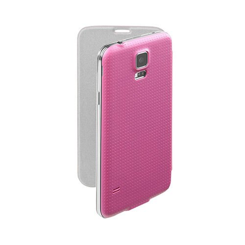 Cellular Line Galaxy S5 ile Uyumlu Flip Book Kılıf Pembe BACKBOOKGALS5P (Out)