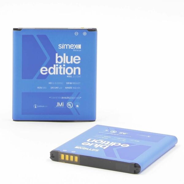 Simex Galaxy J2/G360 ile Uyumlu EB-BJ200BBC SBT-03 Batarya Blue Edition