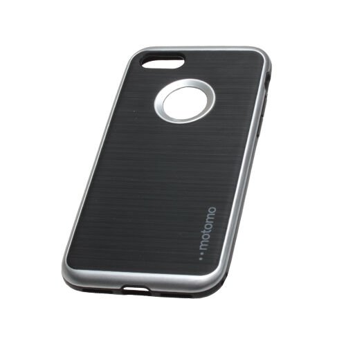 Zore iPhone 7 ile Uyumlu Motomo Silikon Kılıf Light Silver