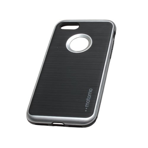 Zore iPhone 7 ile Uyumlu Motomo Silikon Kılıf Light Silver