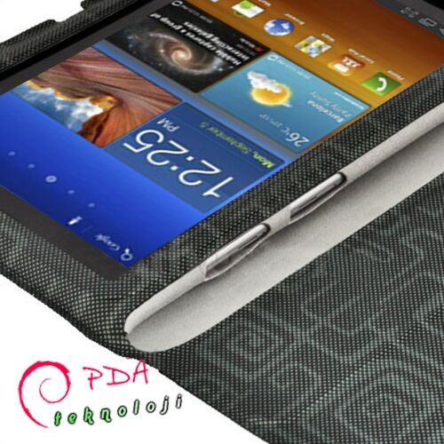 Galaxy TAB 7 P6200 ile Uyumlu Standlı Kılıf Gri Renk