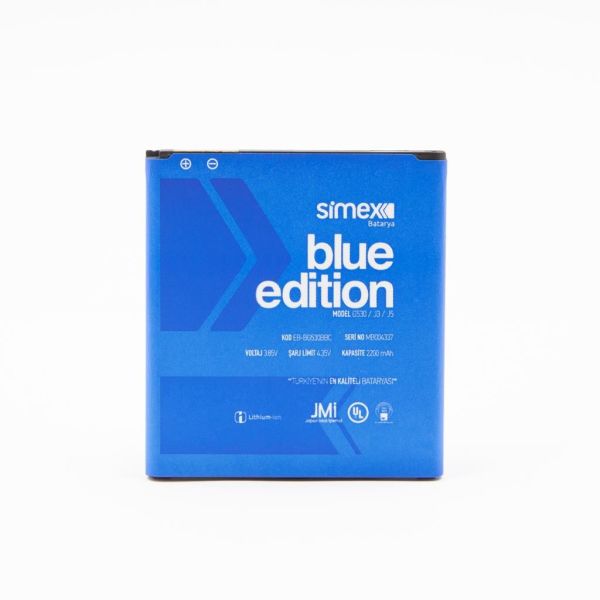 Simex G530/J3/J5 Galaxy Grand Prime ile Uyumlu SBT-03 EB-BG530BBC Batarya Blue Edition