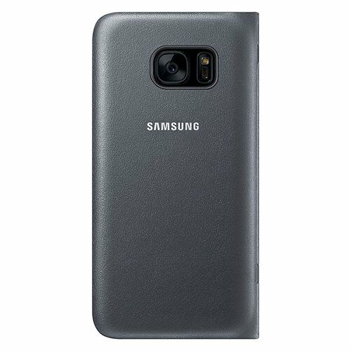 Galaxy S7 ile Uyumlu LED View Fonksiyonel Kılıf Siyah EF-NG930PBEGWW