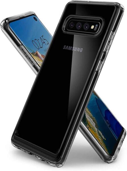 Spigen Galaxy S10e ile Uyumlu Kılıf Crystal Hybrid Crystal Clear